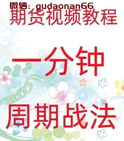 【新期程】《一分钟周期战法 日内高频炒单买卖点策略 实战技术期货视频》网盘课程下载