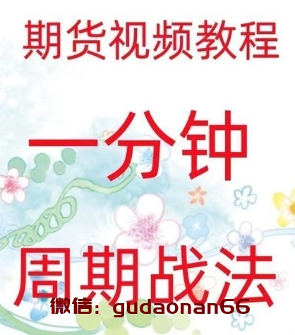 【新期程】《一分钟周期战法 日内高频炒单买卖点策略 实战技术期货视频》网盘课程下载