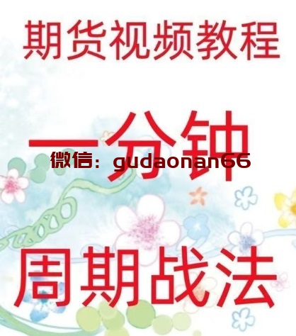 【新期程】《一分钟周期战法 日内高频炒单买卖点策略 实战技术期货视频》网盘课程下载