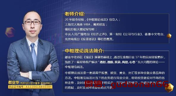 【都业华】《中枢理论战法 2024年中枢新系统课 视频+文档》网盘课程下载